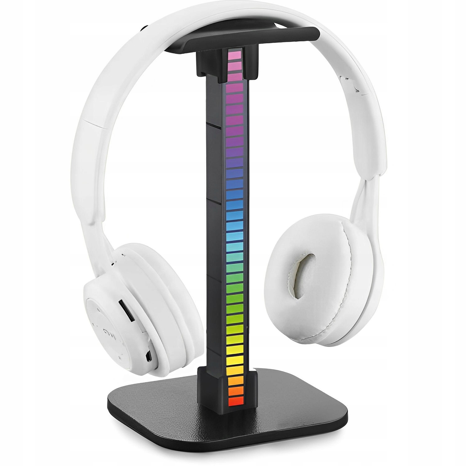 MOZOS D11 STOJAK NA SŁUCHAWKI NAUSZNE RGB LED Z PODŚWIETLENIEM BIURKOWY