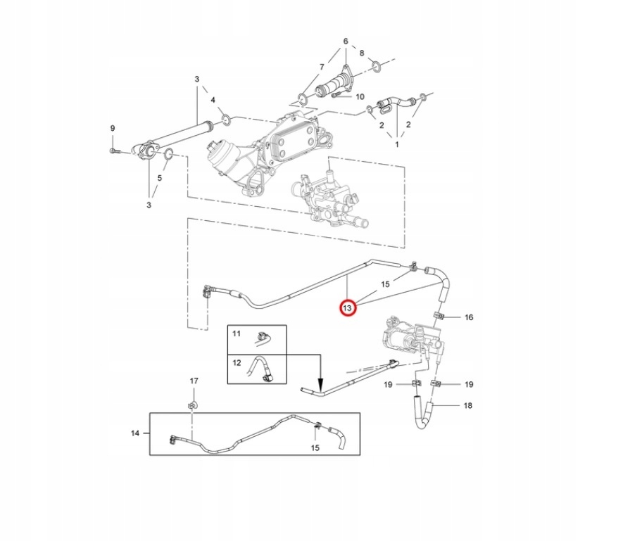 RURA WĄŻ TERMOSTATU PRZEPUSTNICY OPEL ASTRA H J Producent części Gates