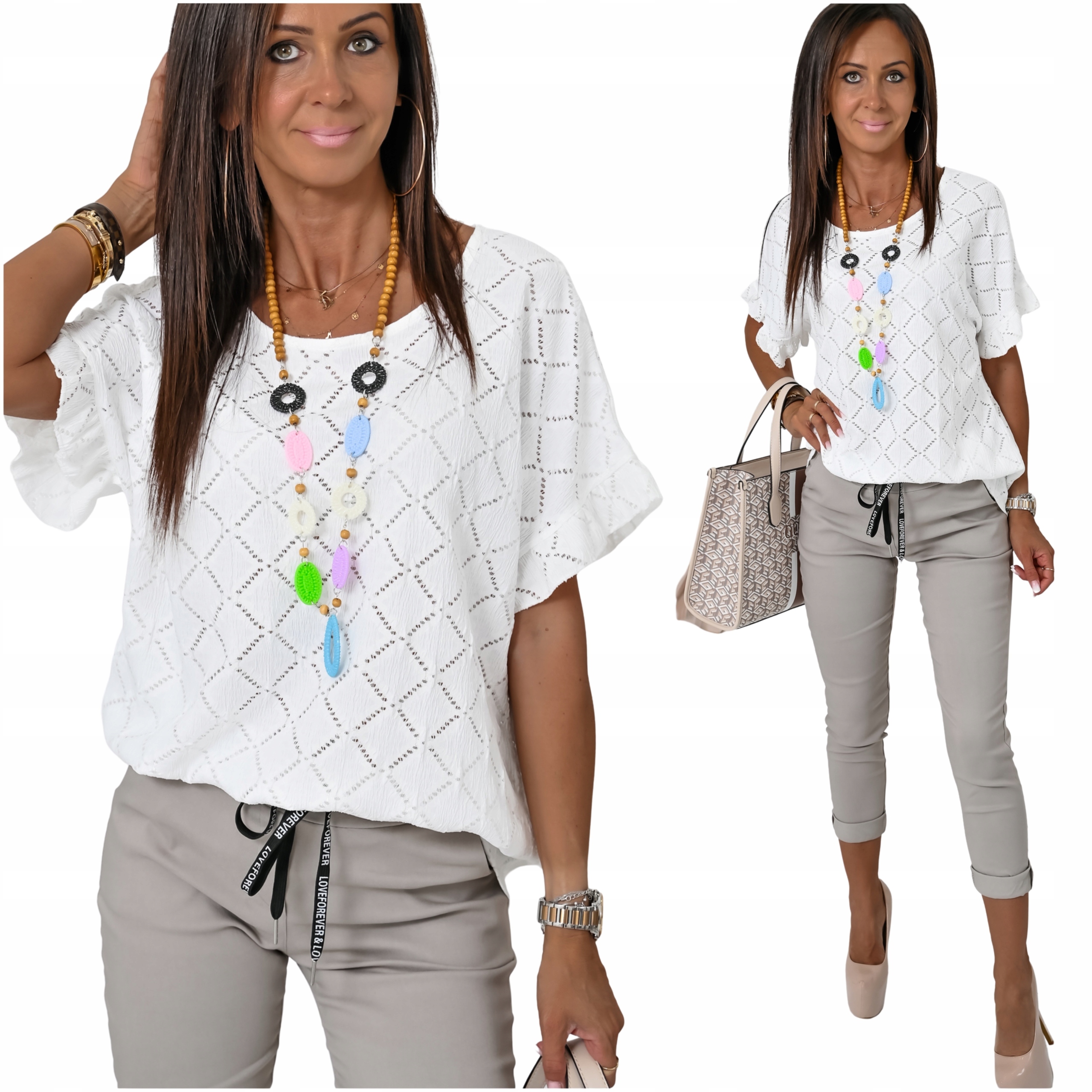 Stylowa Ażurowa Przewiewna Bluzeczka Heidi! WZ.1