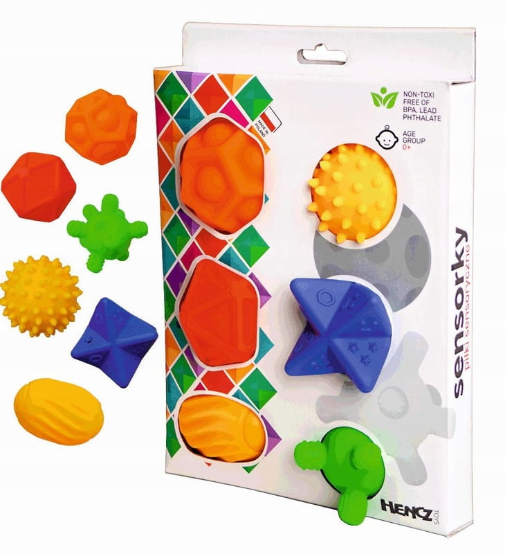

Hencz Toys Sensorky Piłeczki sensoryczne 6 sztuk