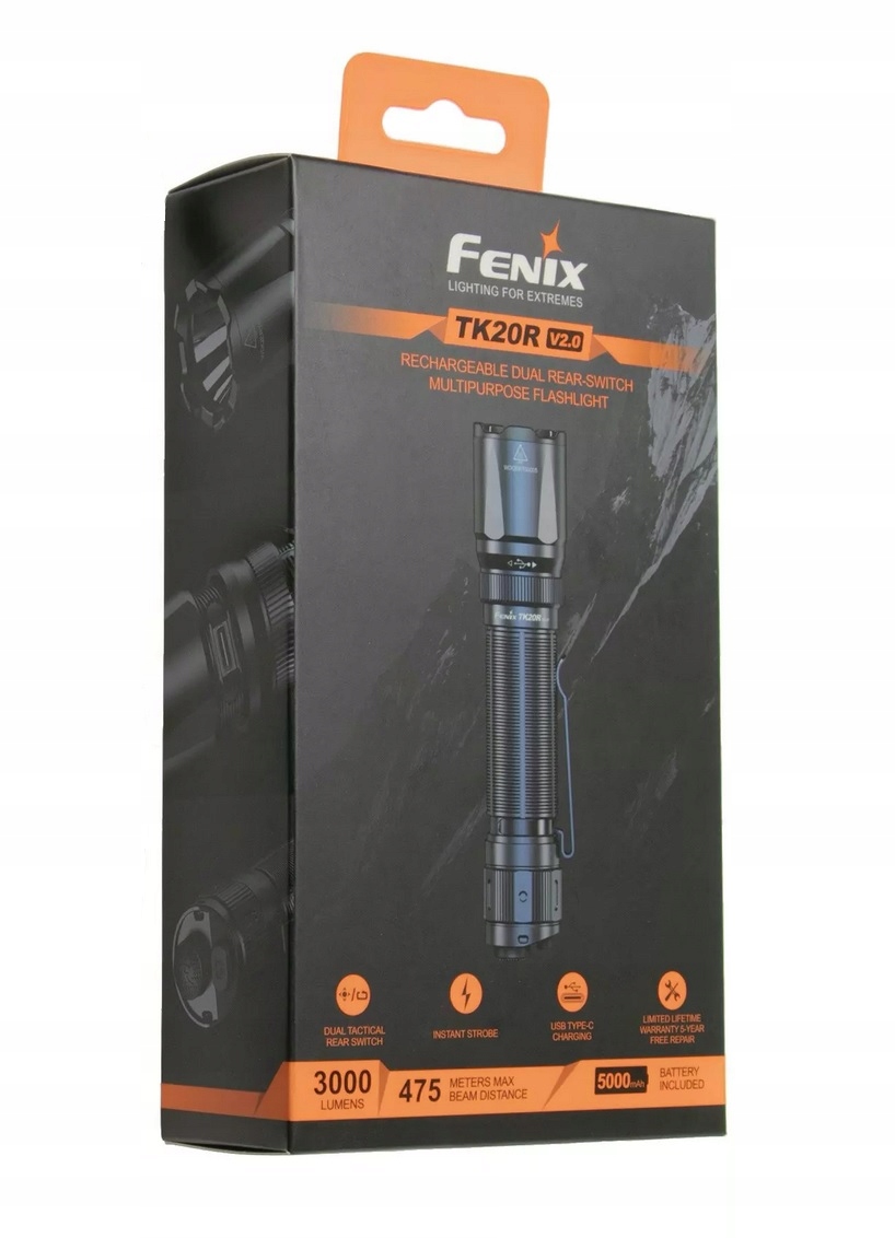 Latarka diodowa Fenix TK20 V2.0 LUMINUS SST70 LED Materiał aluminium