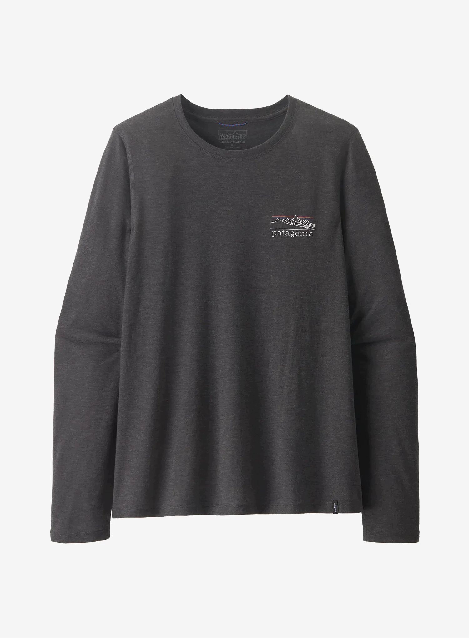 Bluza damska Patagonia L/s Cap Cool Trail Shirt Stratapeaks ink black M