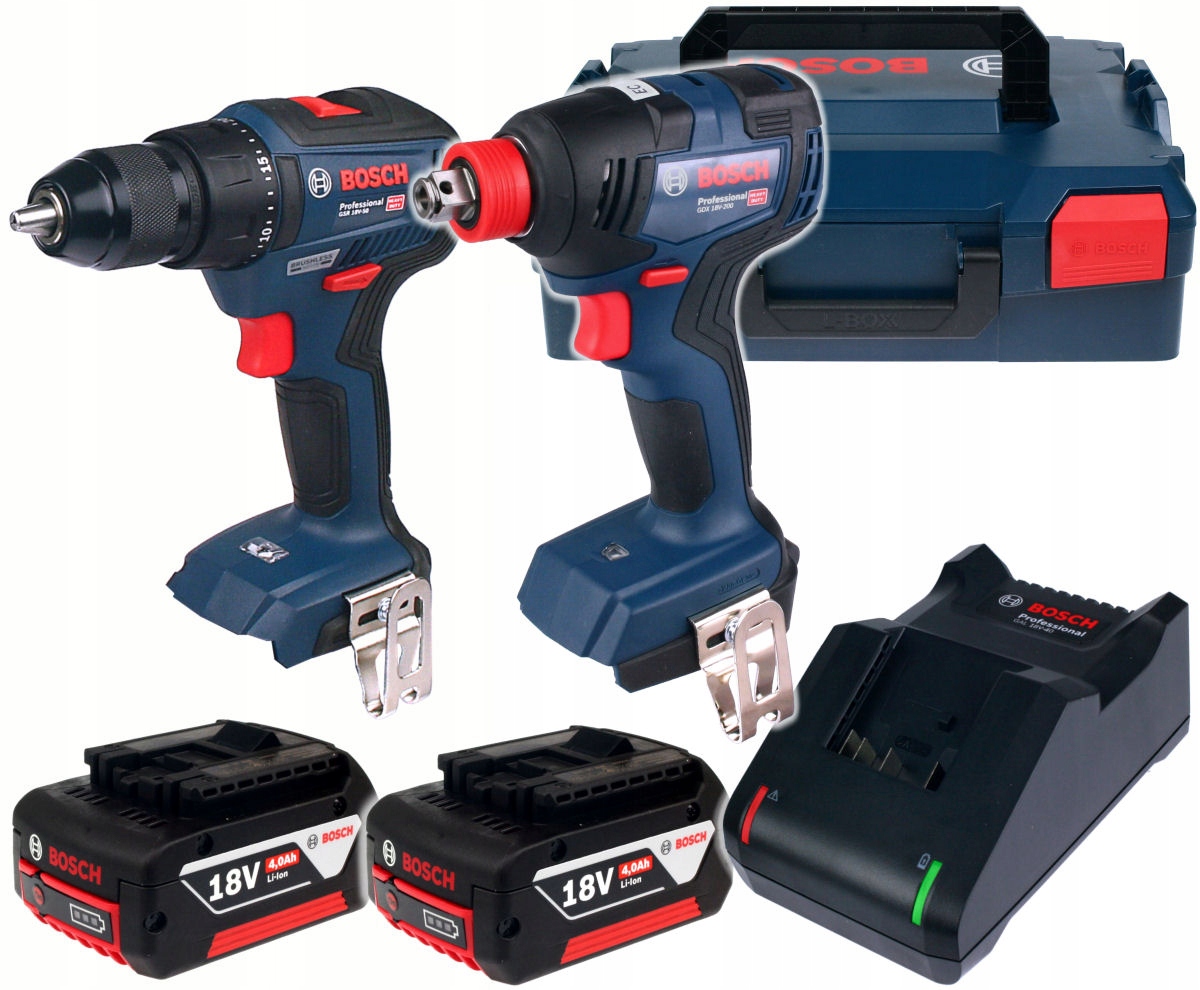 Wkrętarka Gsr 18V-52 Gdx 18V-200 Bosch 2x4,0Ah
