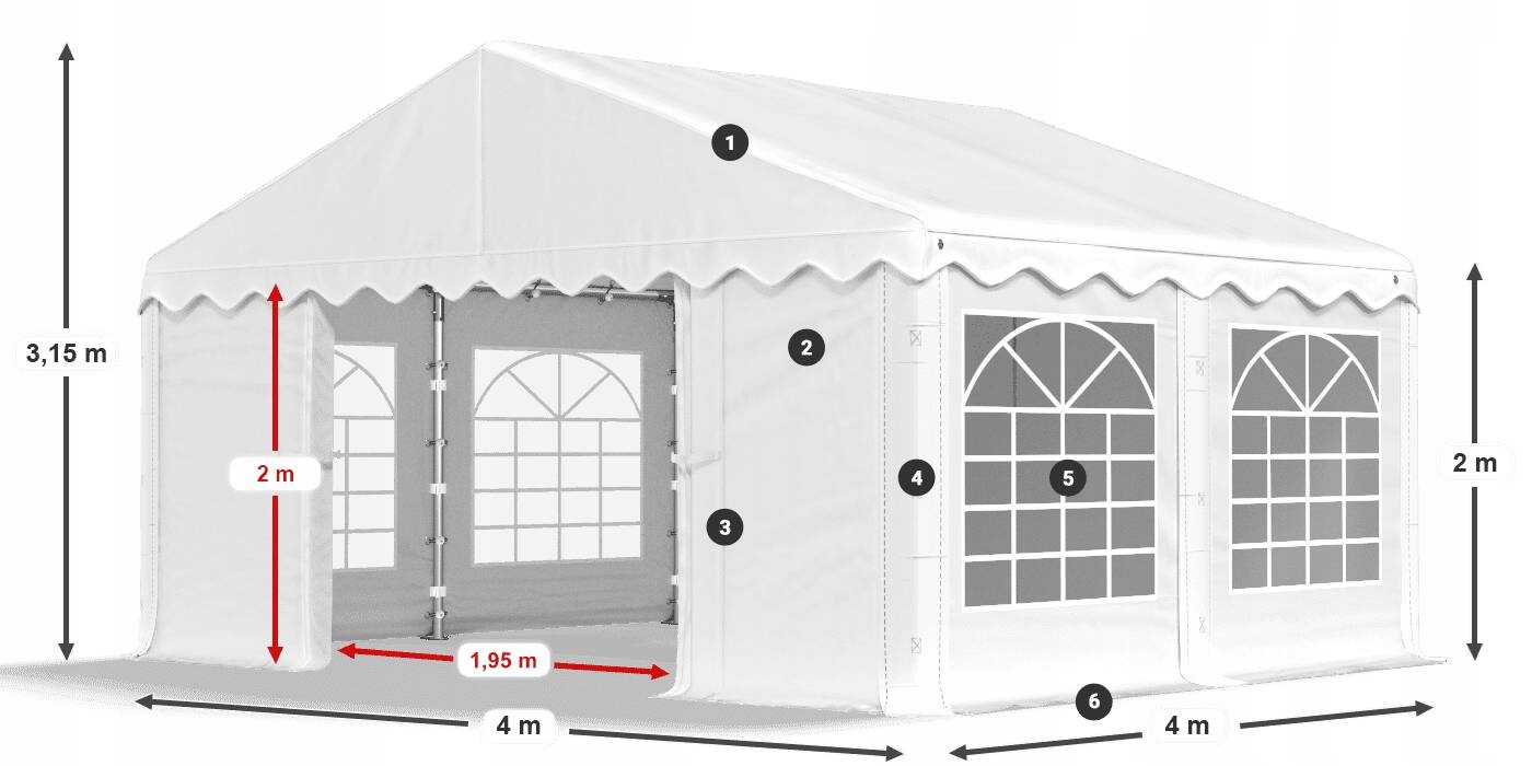 Stan 4x4 Zahradní pavilon DAS 240 S Výrobce Das Company