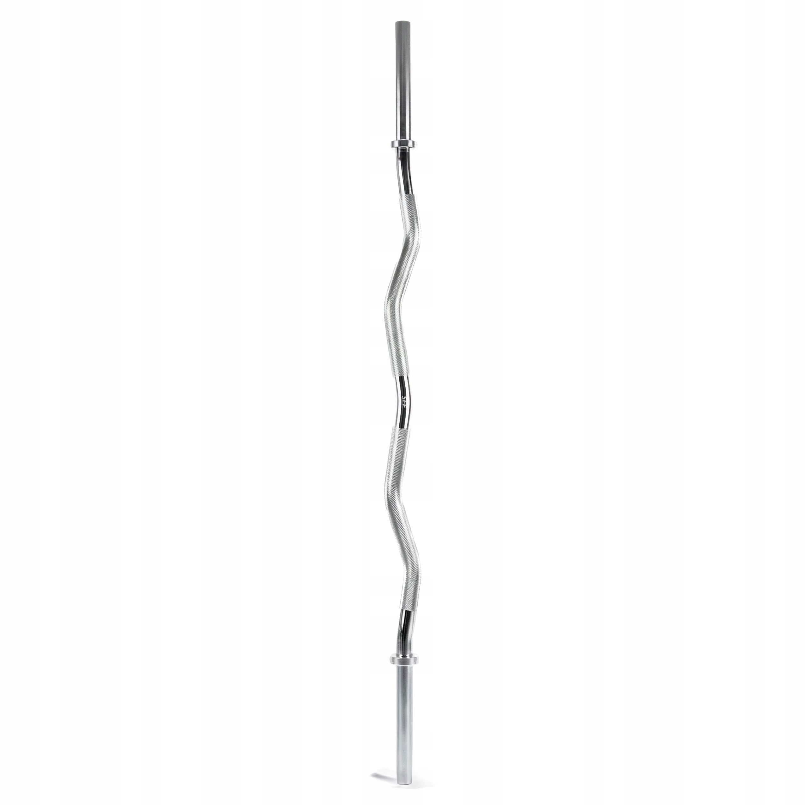 Gryf lekko łamany gładki 120cm 28mm zaciski motylkowe sztanga na siłownię