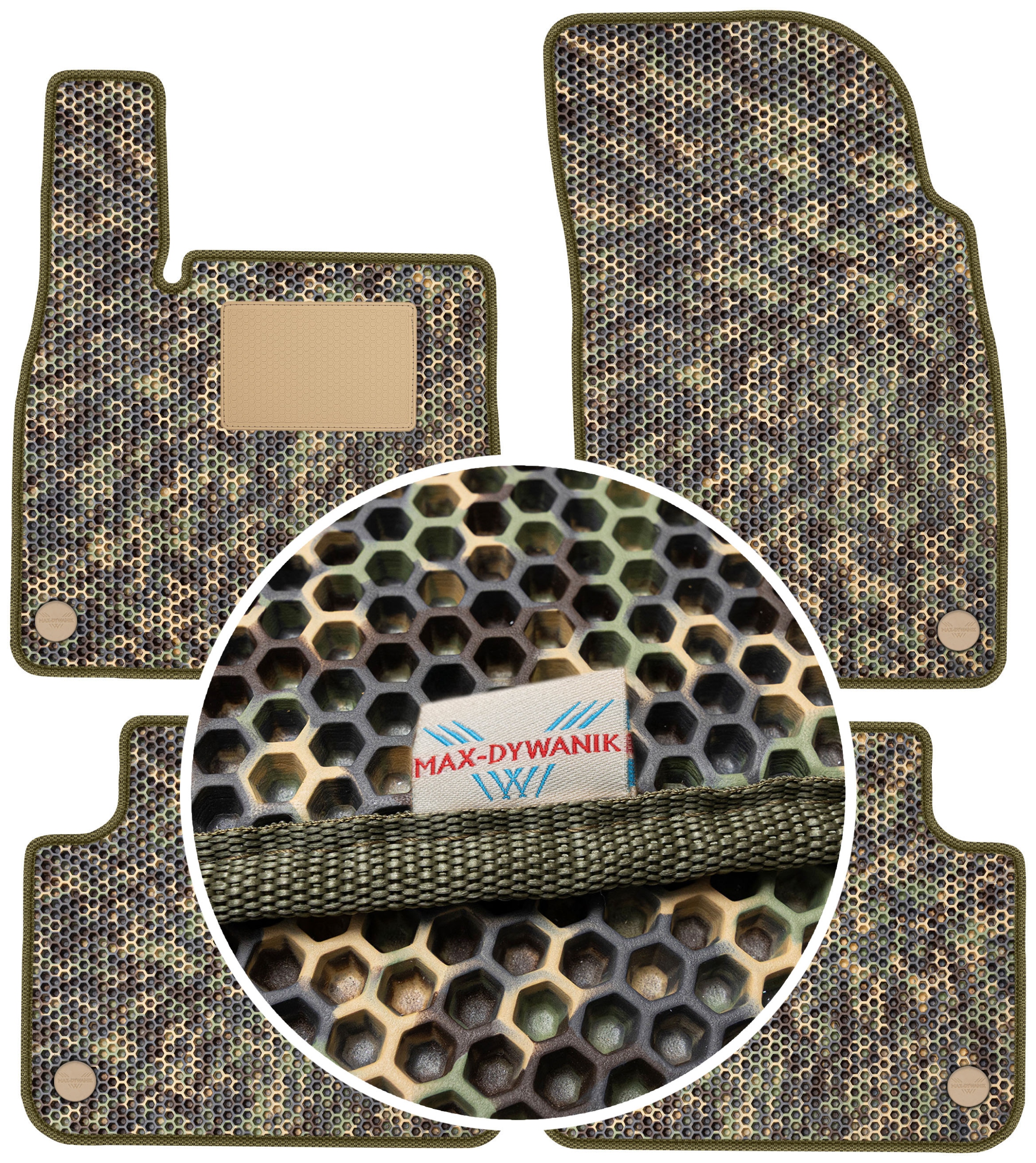 Vw Touareg III 2018 Gumové rohože do auta Eva Moro