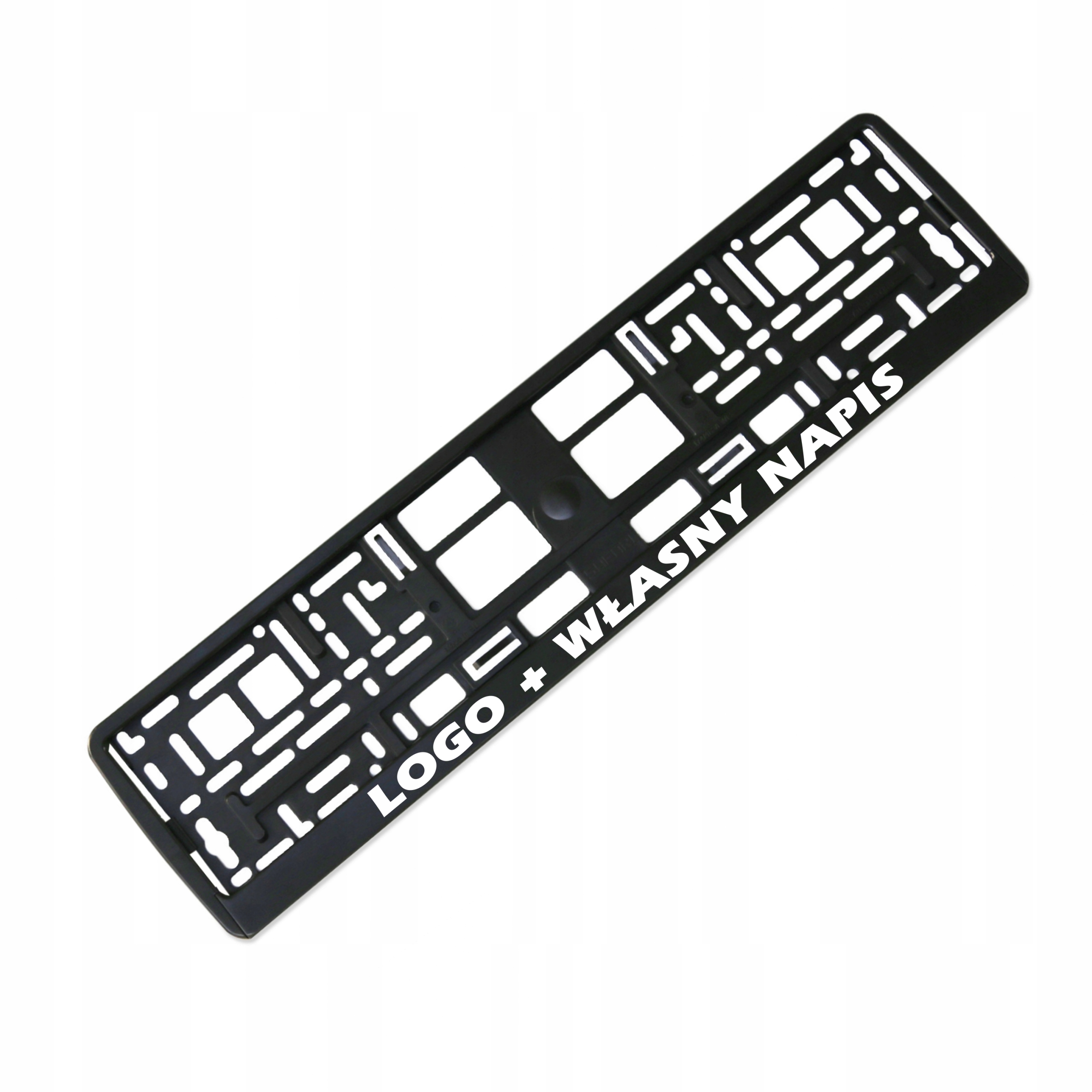 RAMKA NA REJESTRACJĘ WŁASNY NAPIS + LOGO