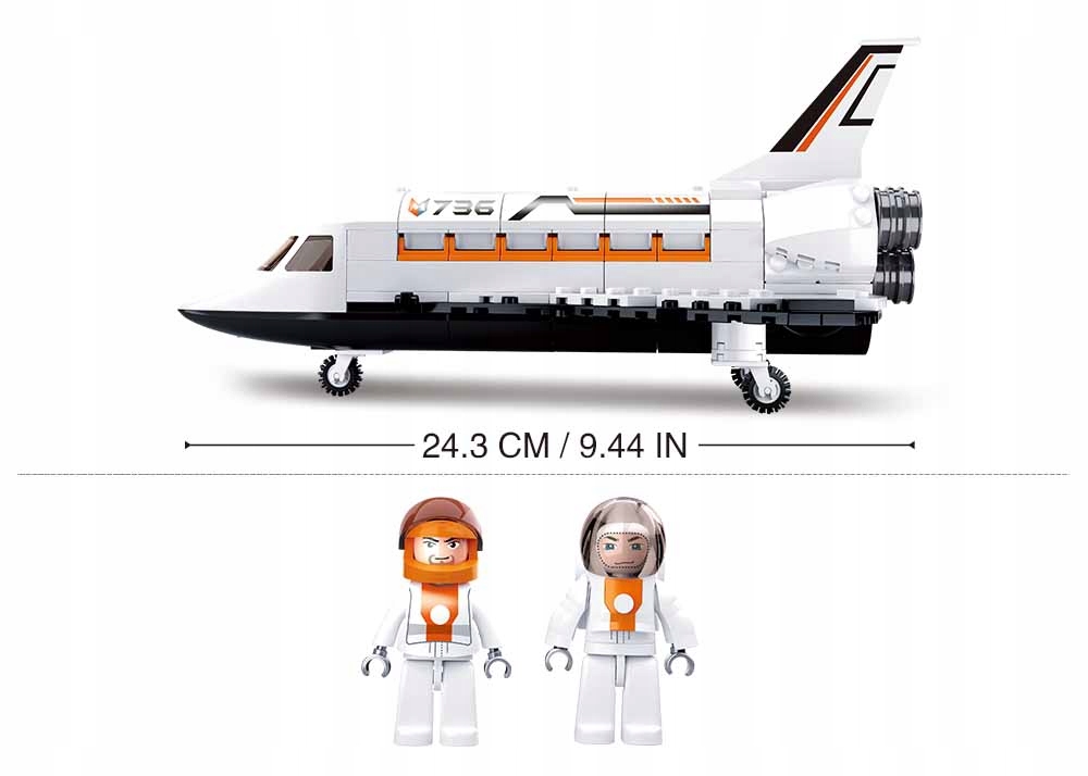 KLOCKI SLUBAN PROM KOSMICZNY WAHADŁOWIEC KOSMOS Wiek dziecka 6 lat +