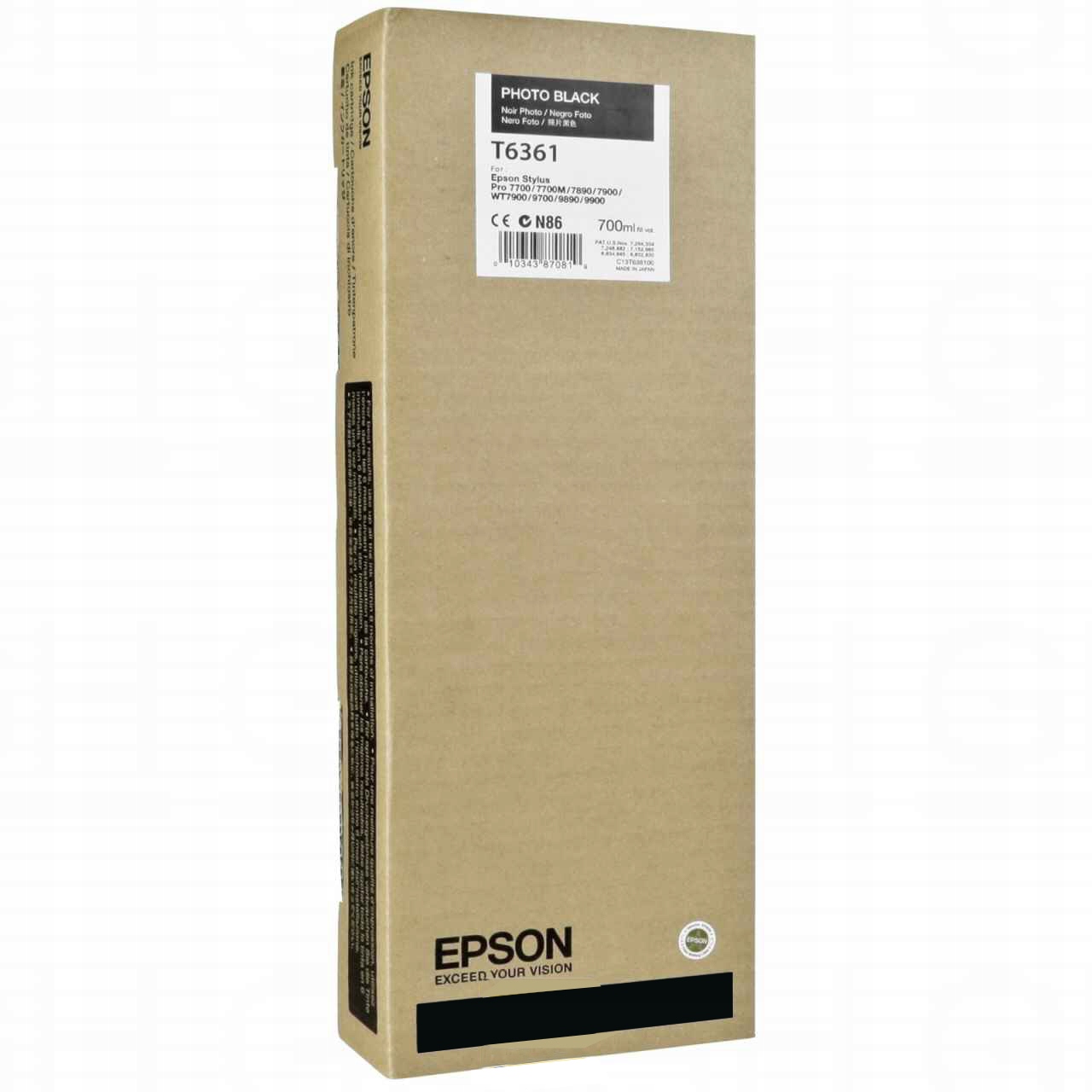 Atrament Epson T6361 C13T636100 čierny (black)