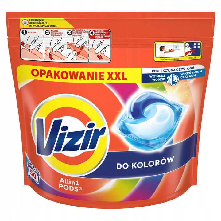 Levně Vizir Pods Kapsle na praní Color (50 ks)