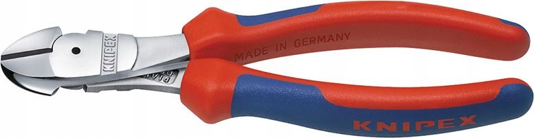 Boční štípací kleště se zvýšeným převodem, chromované, 160 mm Knipex
