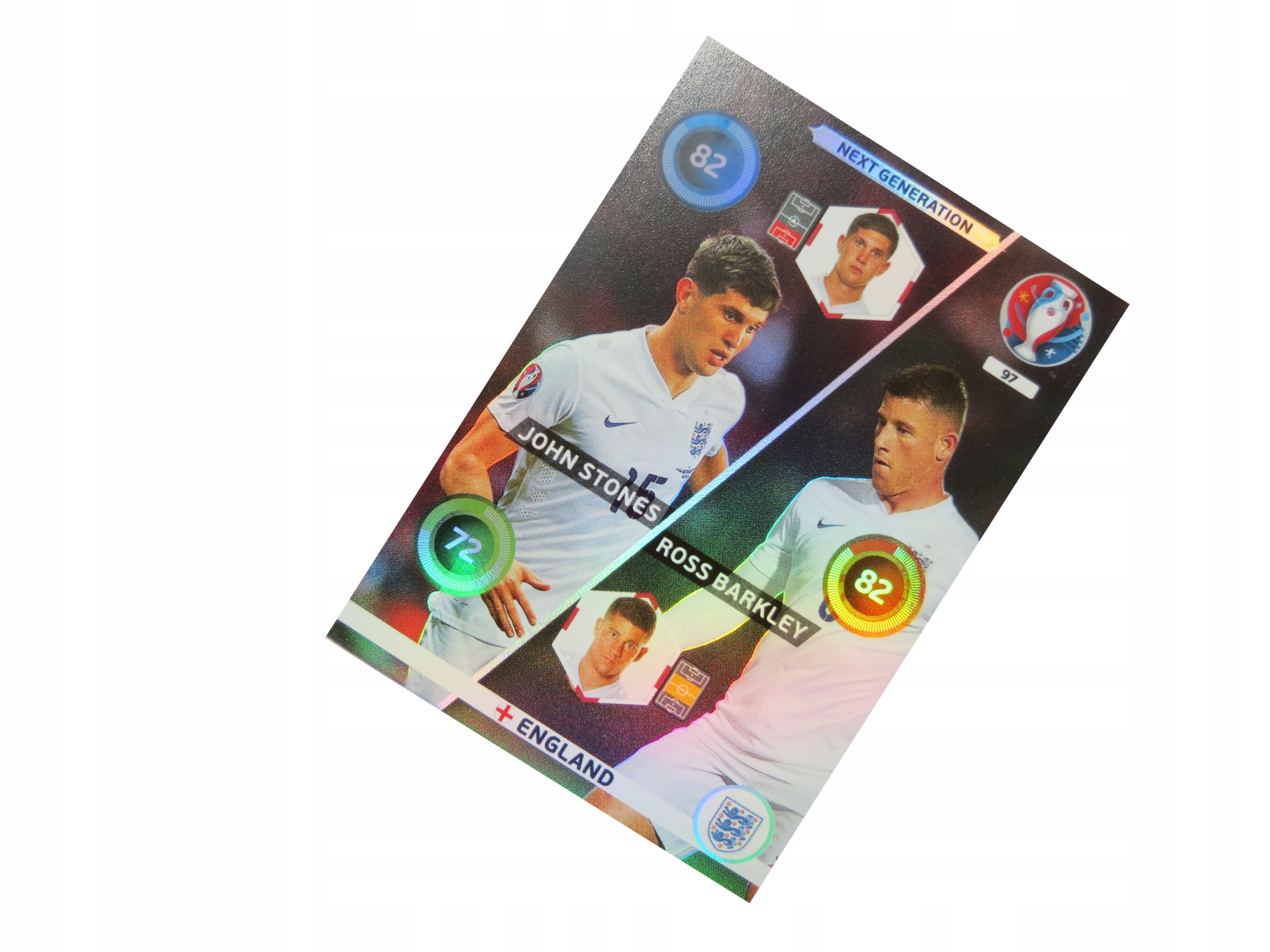 Panini Uefa Euro 2016 Karty Piłkarskie Next Generation Stones Barkley 97