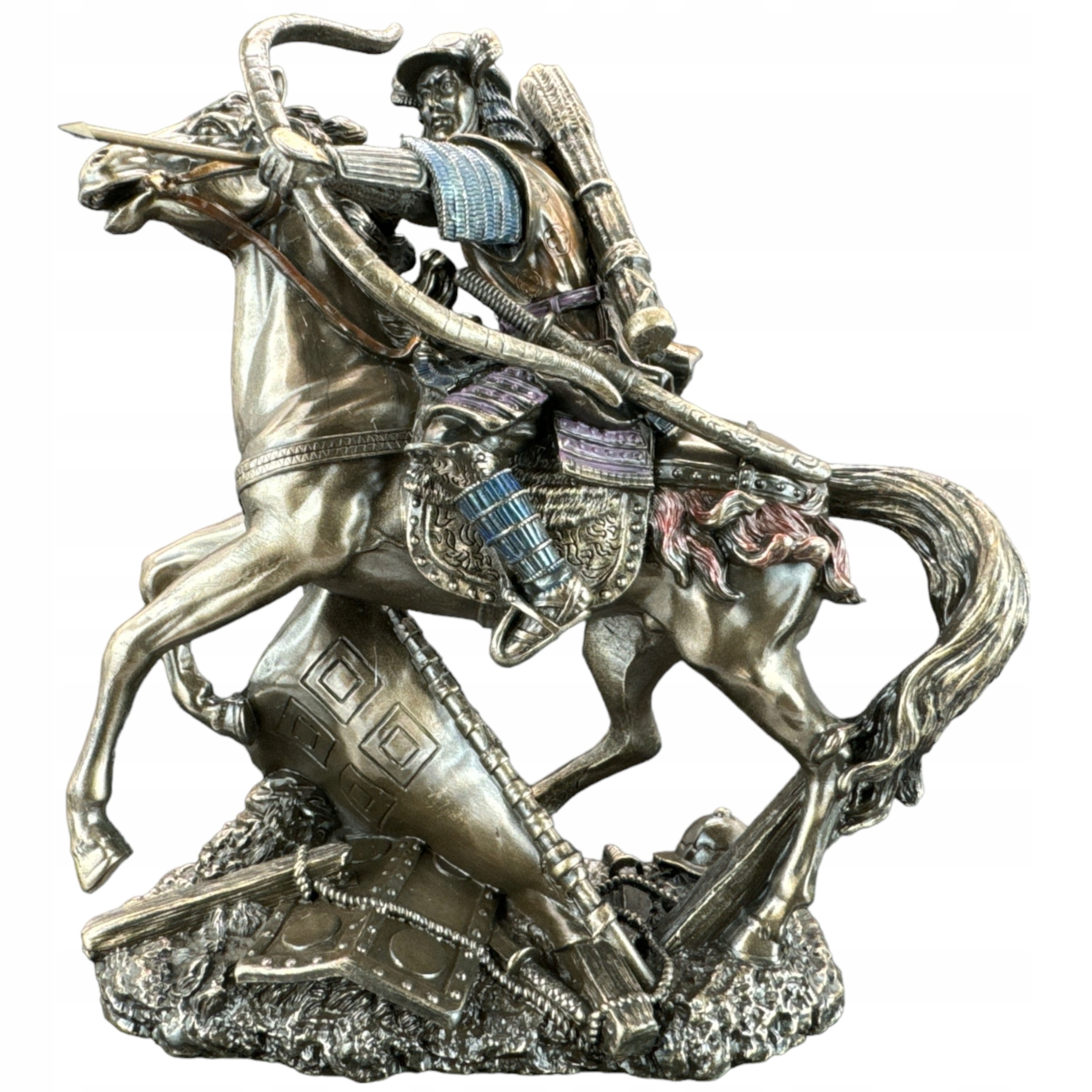 Figurka Socha Soška Samuraj Na Koňovi v brnení s oblúkom Veronese WU78196
