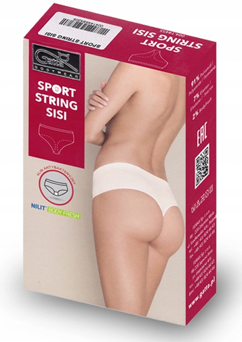 3X GATTA BEZSZWOWE SPORTOWE STRINGI SISI NATUR XL Rozmiar XL