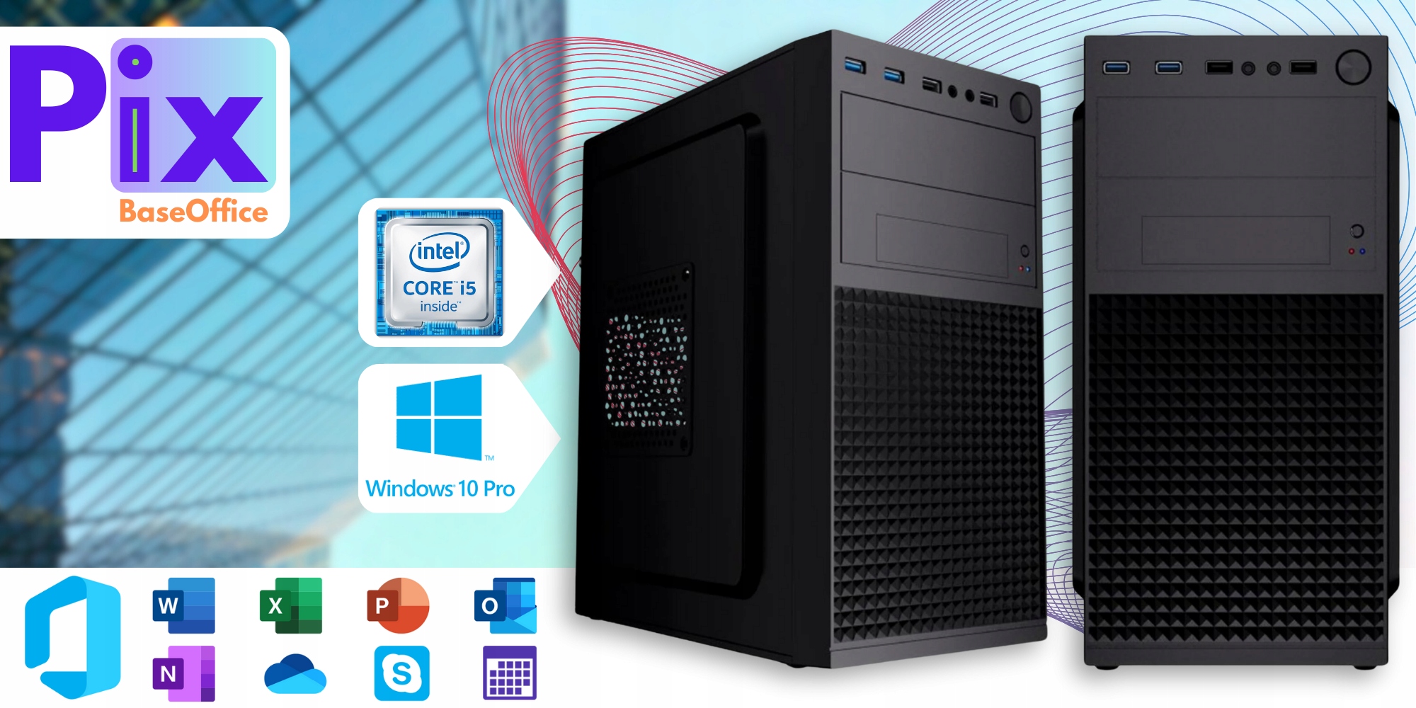 Komputer Biurowy Intel Core i5 3,6GHz | 16GB/512GB SSD