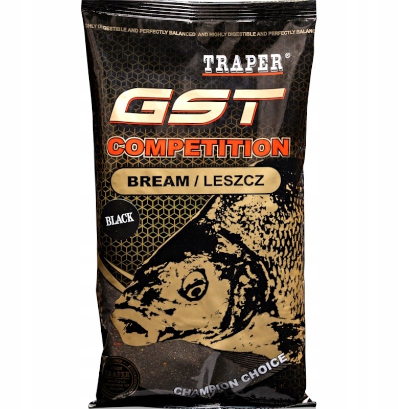 Zanęta Zawodnicza Traper Gst Competition Leszcz Czarny Bream Black 1kg