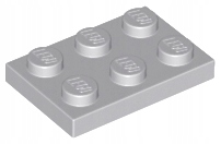 

Lego 3021 płytka 2x3 j. szary Lbg 1 szt Nowy
