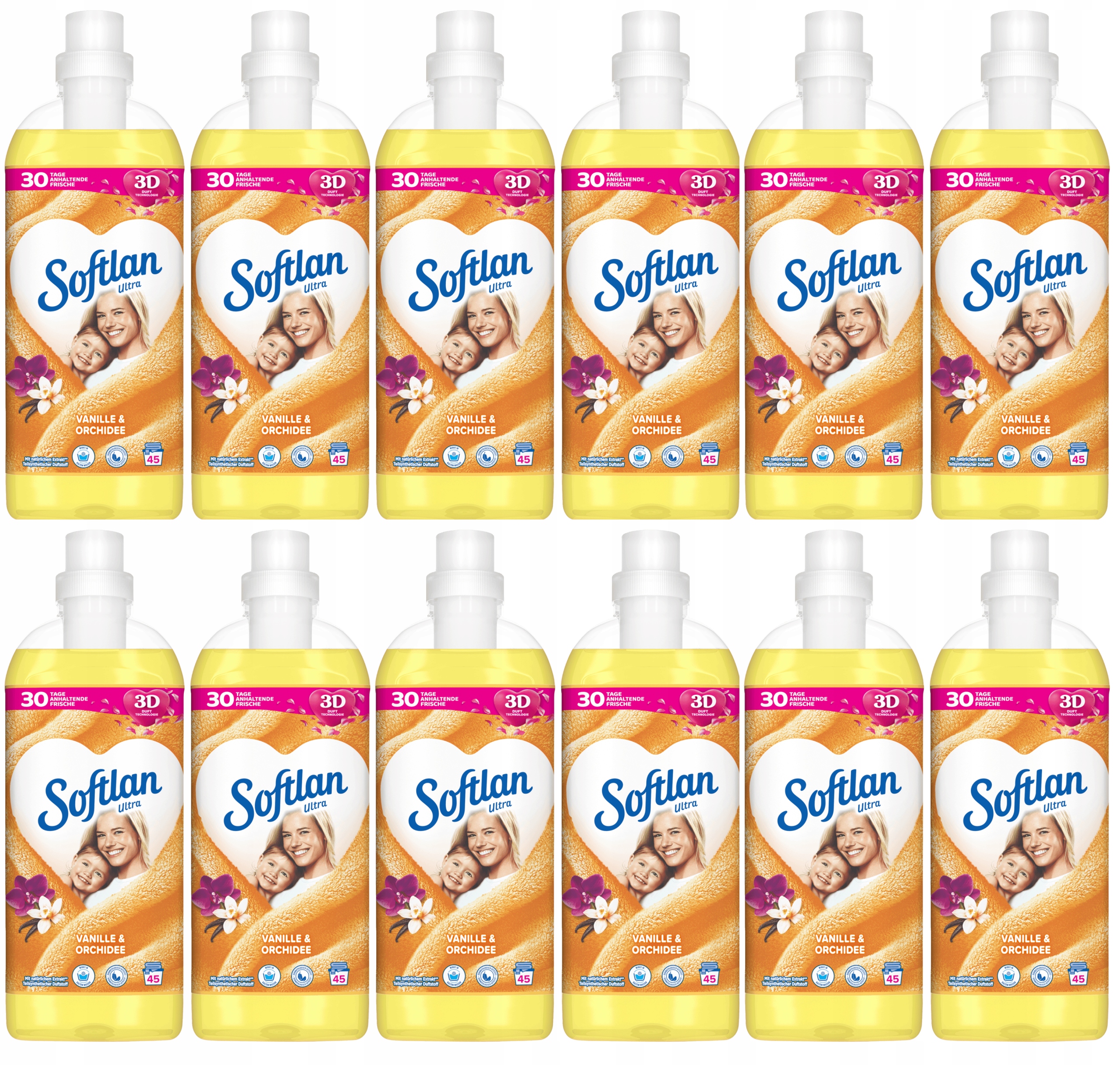 Levně Softlan NĚMECKÝ12 X Tekutá Aviváž Koncentrát 1L Vanilka/vanille