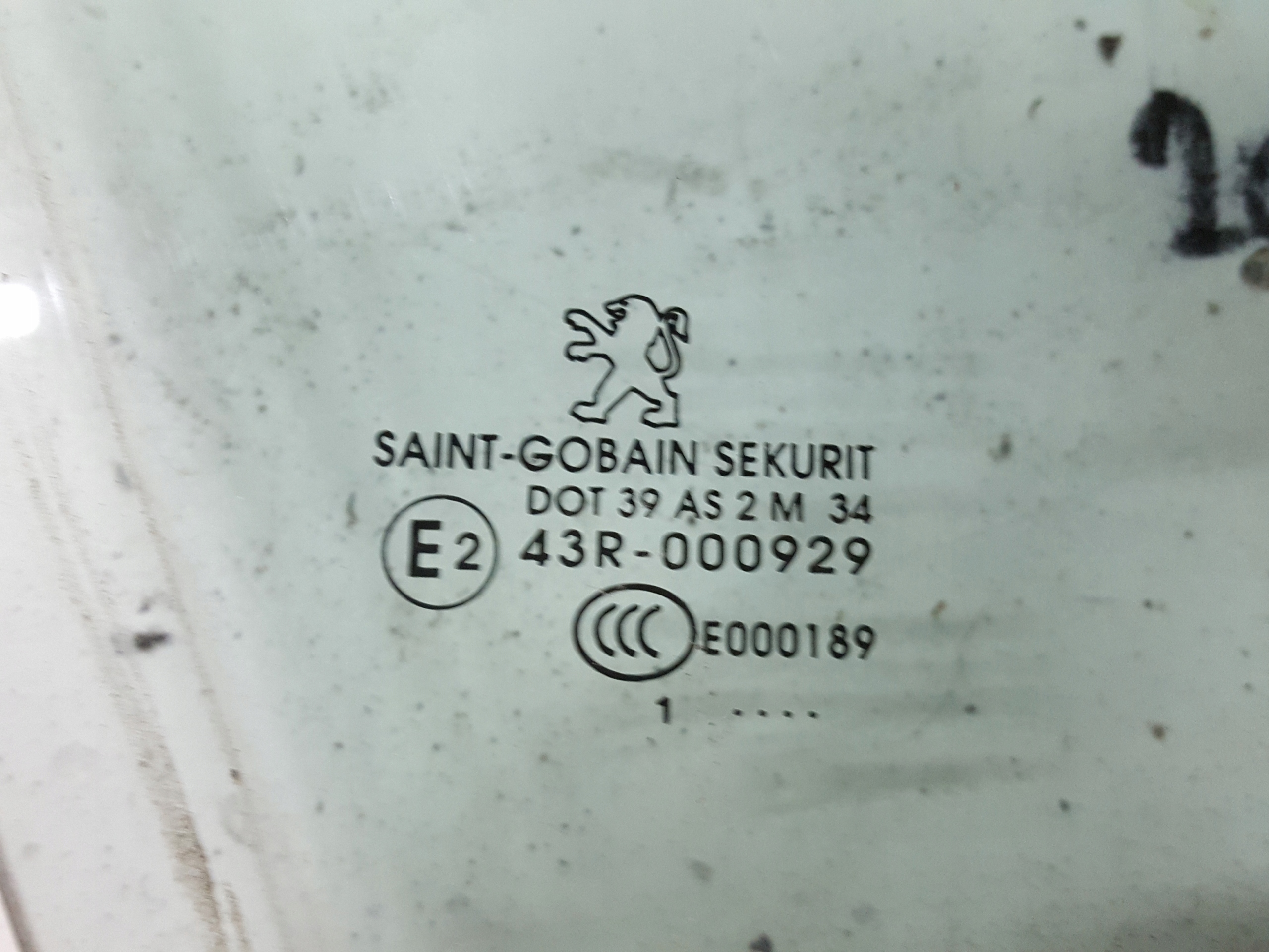 PEUGEOT 508 I 11r SW SZYBA DRZWI PRAWA PRZÓD Strona zabudowy przód - prawa