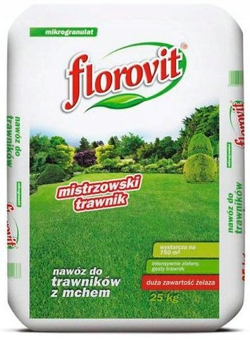 

Nawóz do Trawy Z Mchem Mech-żelazo 20kg Florovit
