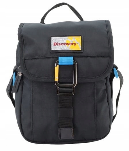 Taška přes rameno s klopou Discovery Icon 711 Černá