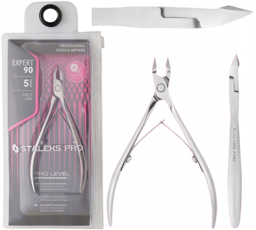 Profesionální kleště na kůži Expert 90 5 mm Staleks Plynulá a snadná práce