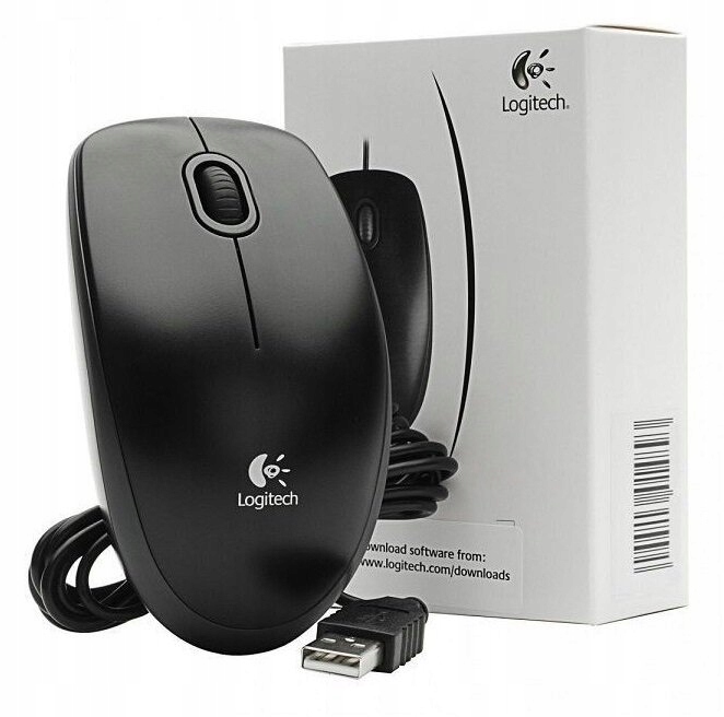 

Mysz przewodowa Logitech B100 optyczna 800dpi