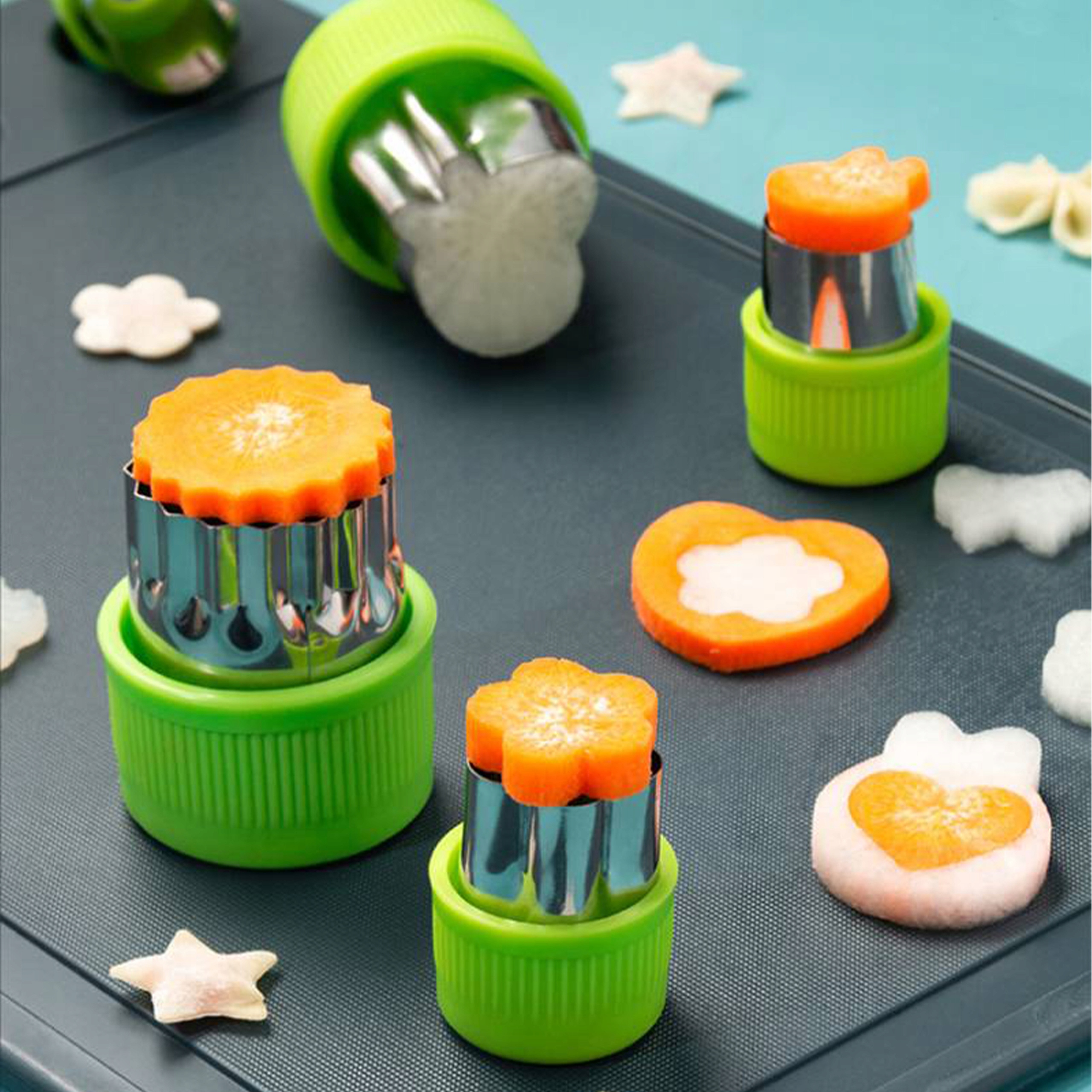 FOREMKI WYKRAWACZE FORMA DO OWOCÓW WARZYW CIASTEK CARVING OZDOBA 10szt 89 Marka bez marki