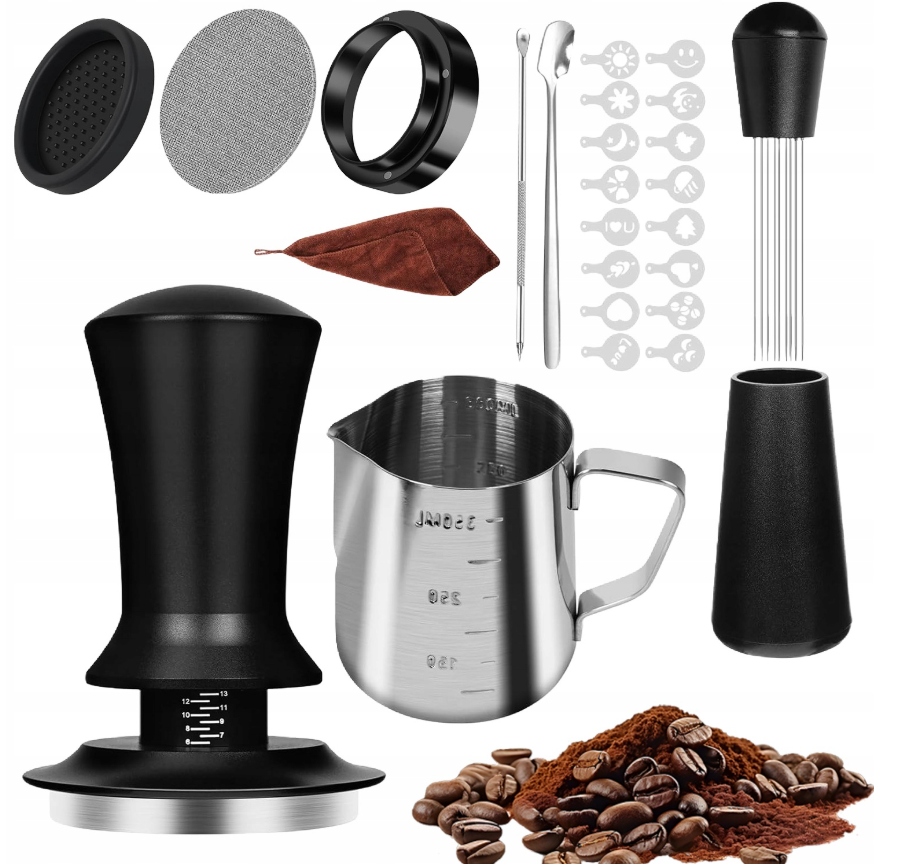 Akcesoria Do Ekspresu Espresso 51mm Tamper Dzbanek Latte Art Zestaw Barista