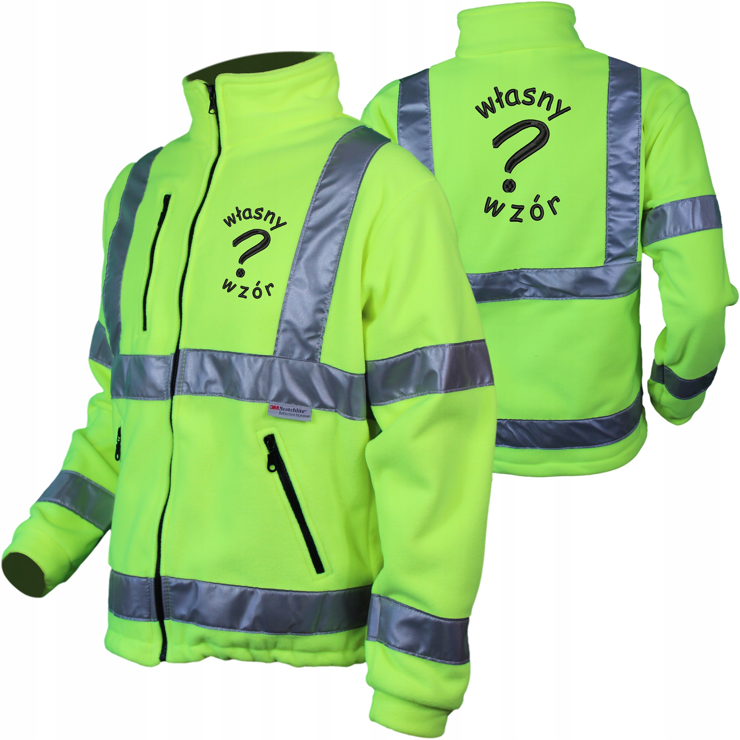 

Polar odblaskowy premium 340 z własnym haftem logo