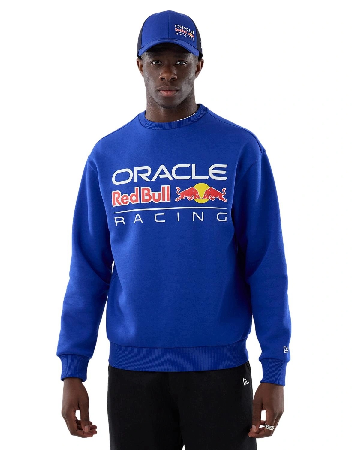 pánská mikina bez kapuce New Era fleece Oracle Red Bull Racing oversize