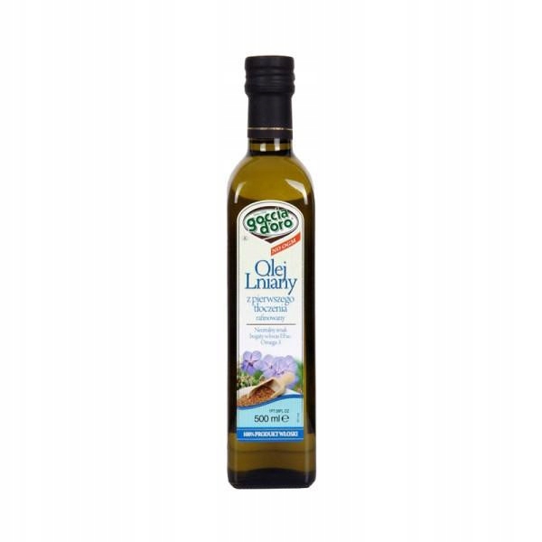 Levně Goccia D'oro Lněný Olej 500 ML