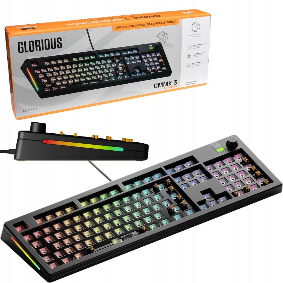 Drátová Podsvícená Herní Klávesnice Glorious Gmmk 3 Barebones (Pouze Tělo)