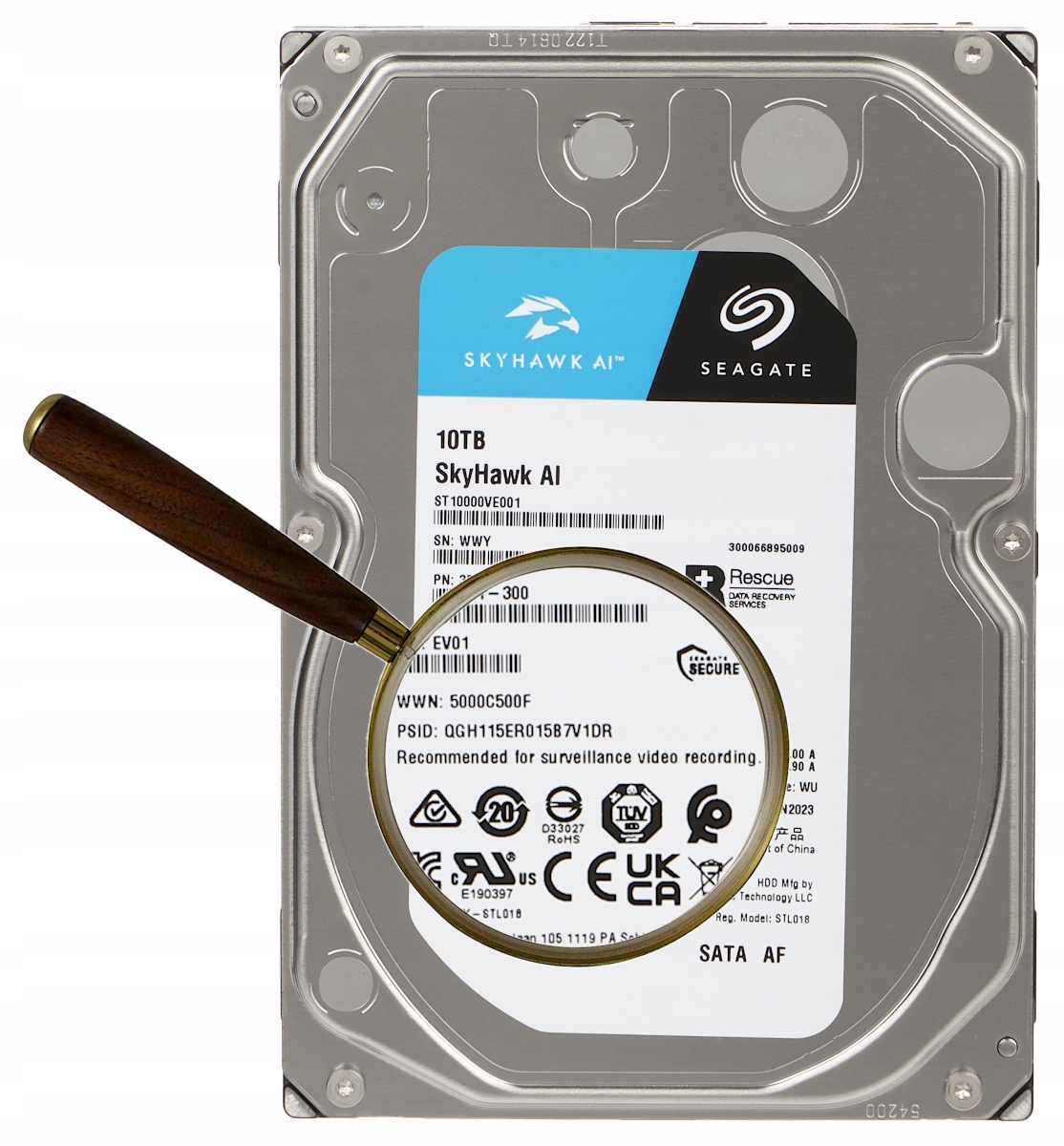 SEAGATE SkyHawkAI (3.5", 10TB, SATA III, 7200 obr./min) — 12