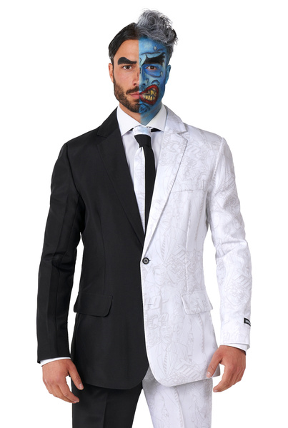 Pánský Oblek Dvě Tváře Suitmeister Deluxe Převlek Slim Fit S