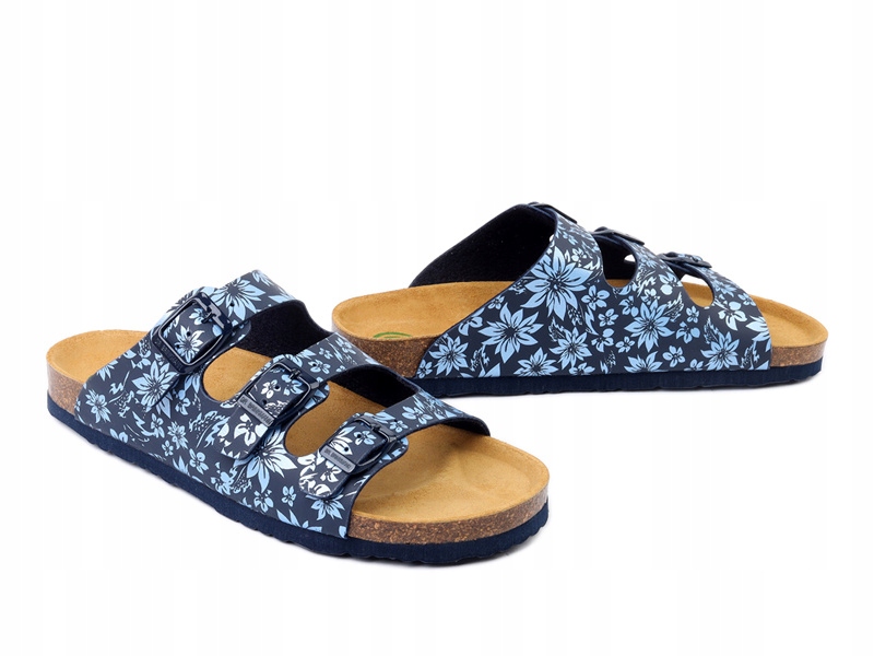 Klapki damskie Dr. Brinkmann 700877-05 blau r39