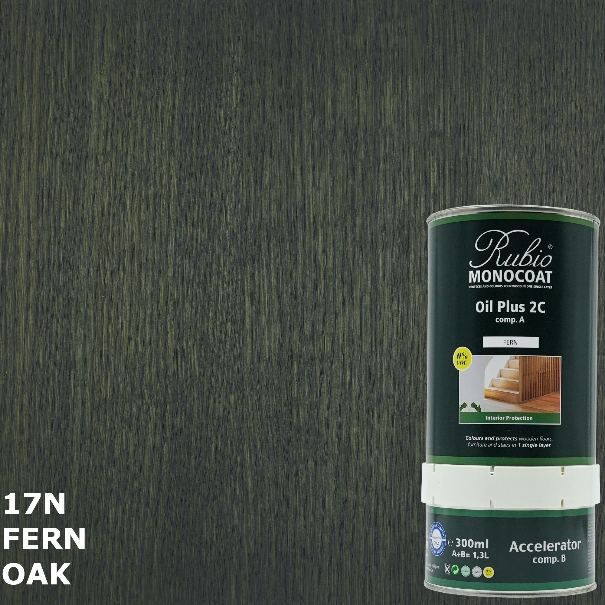 Rubio Monocoat Oil +2C Olej Fern 1,3L Set