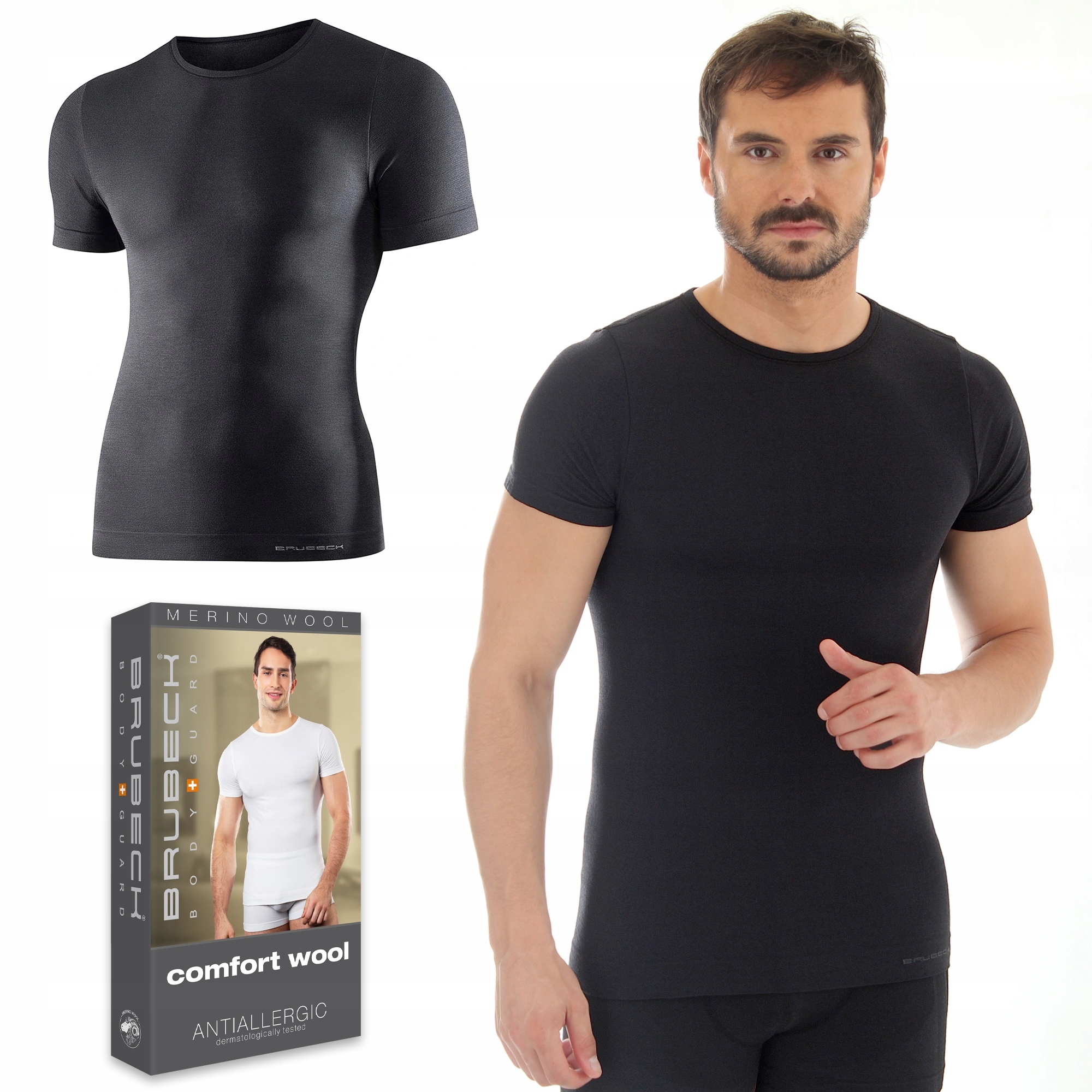 Brubeck SS11030 tričko pánské termo Vlněné XL