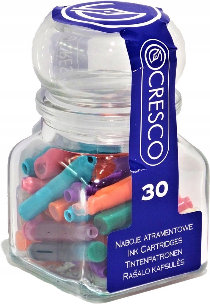 

Naboje do pióra szkolnego kolorowe mix 30 sztuk
