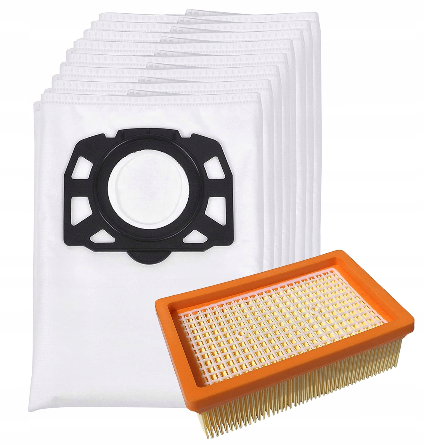 10x WORKI FILTR DO ODKURZACZA KARCHER WD5 PREMIUM