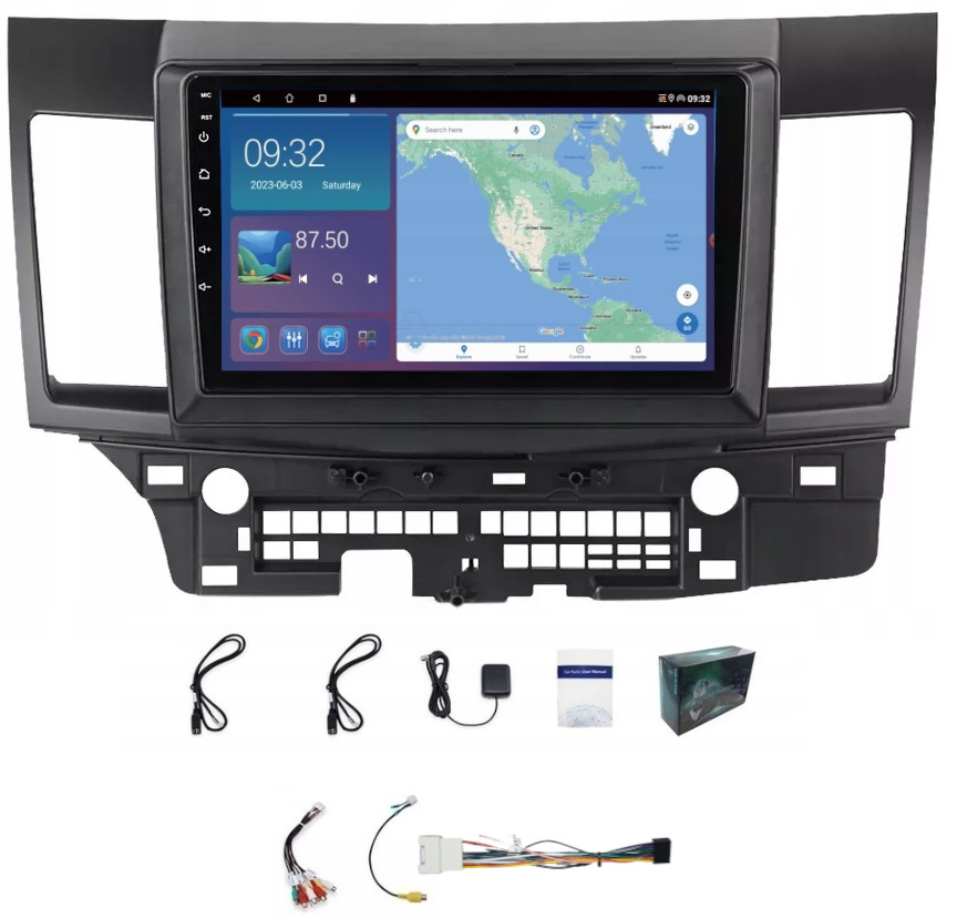 Rádio Navigácia Android Mitsubishi Lancer 2008-15 Usb Wifi Carplay Bt 64GB