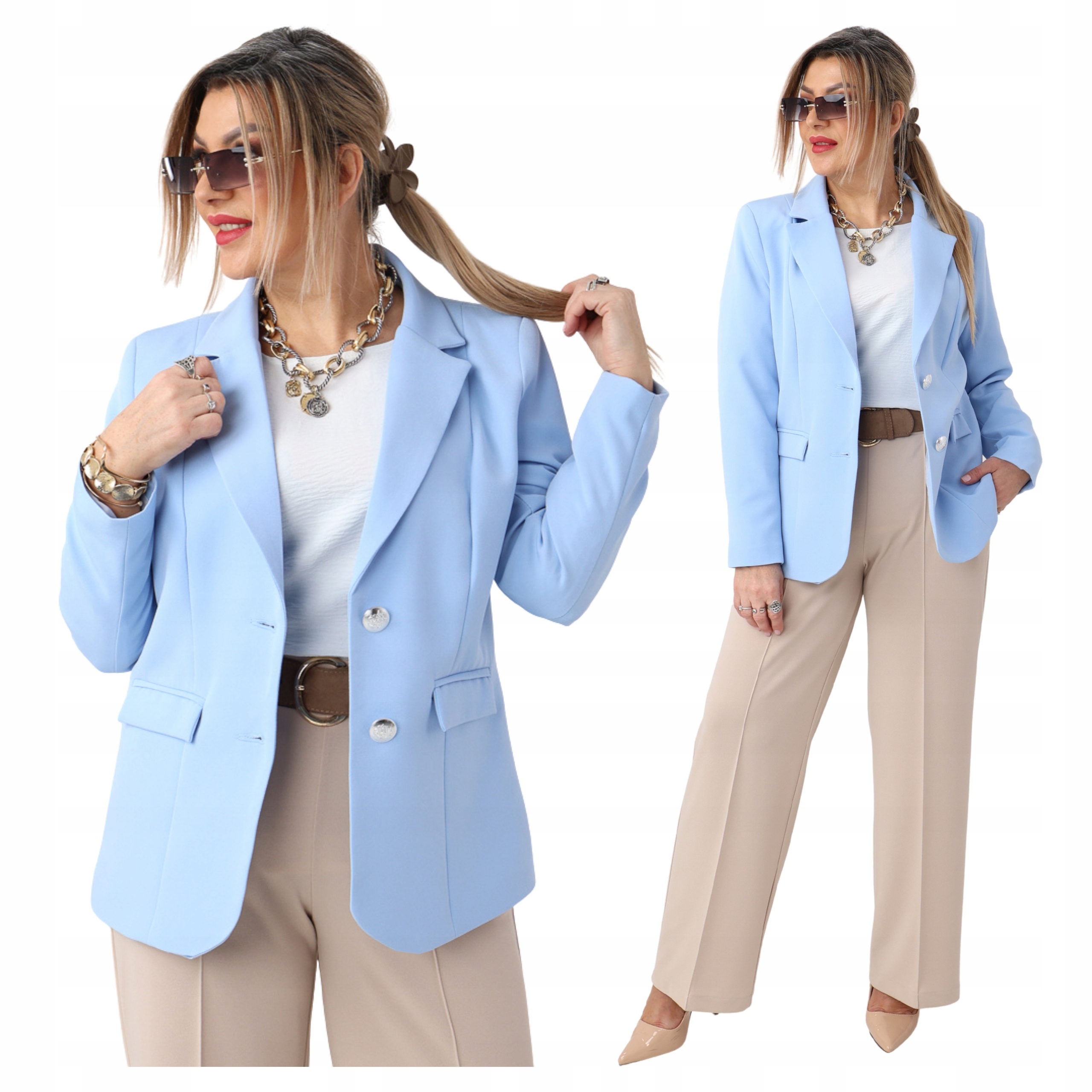 Żakiet damski klasyczny marynarka Polski Producent duże rozmiary