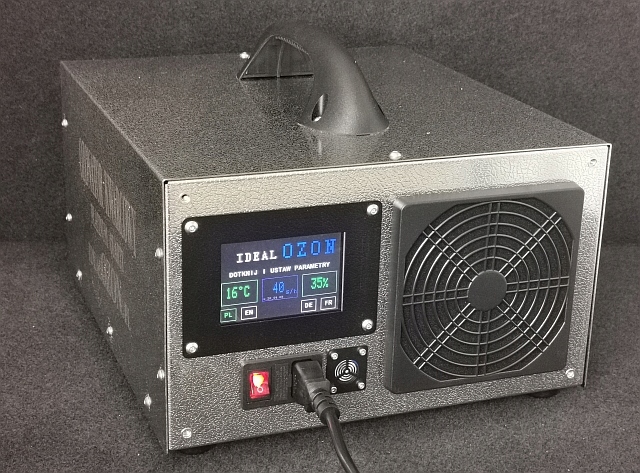 Ozonator KWARCOWY bezpłytkowy 4-40g Miernik O3