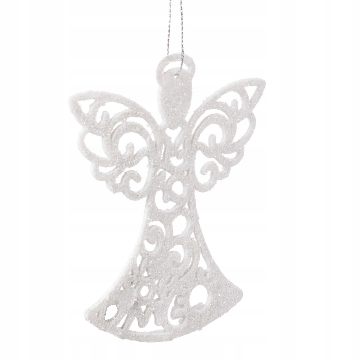 AŻUROWE ZAWIESZKI NA CHOINKĘ x3 BOMBKI BROKATOWE ANIOŁKI OZDOBY CHOINKOWE Marka Springos