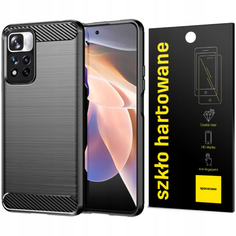 

Etui Carbon Do Redmi Note 12 Pro 4G Pełne Szkło