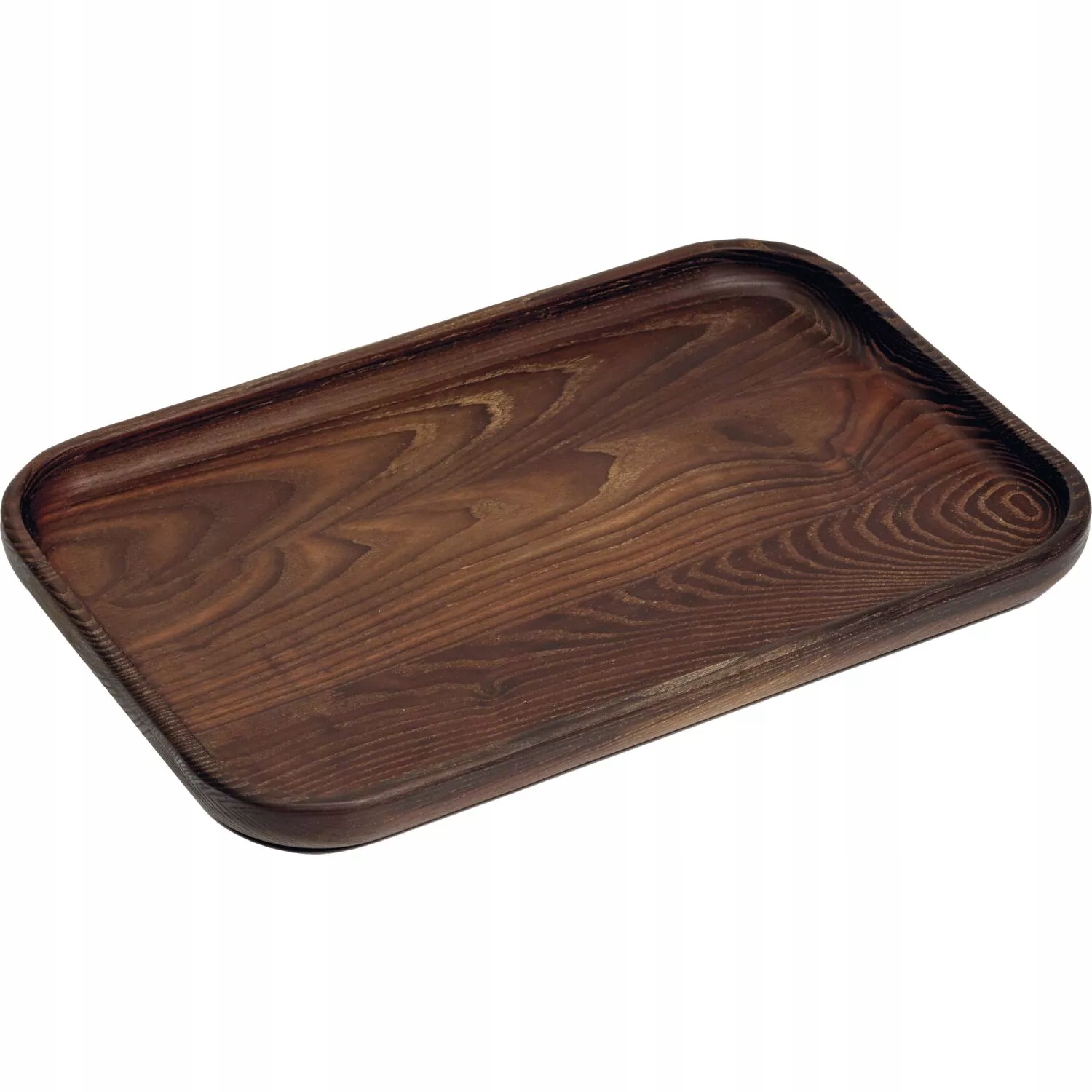Podnos obdĺžnikový Serax Pure Dark Brown/Wood 36x24 cm