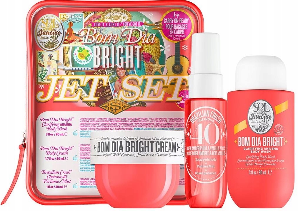 Sol De Janeiro Bom Dia Jet Set Mgiełka Cheirosa 40 Balsam Żel Zestaw Kobiet