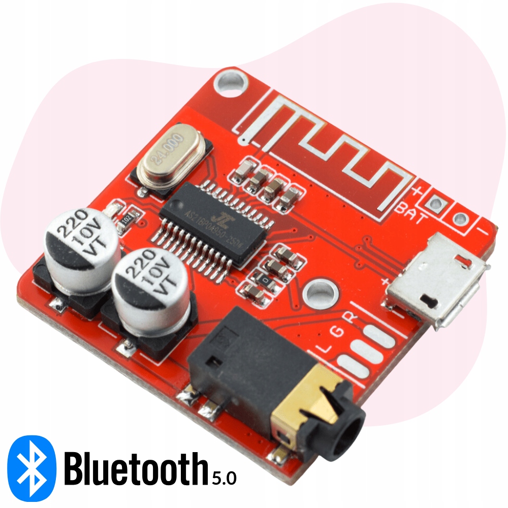 Moduł Audio Bluetooth 5.0 z gniazdem Jack 3,5mm XY-BT-MINI MP3 wejście L/R Kod producenta Audio Bluetooth 5.0