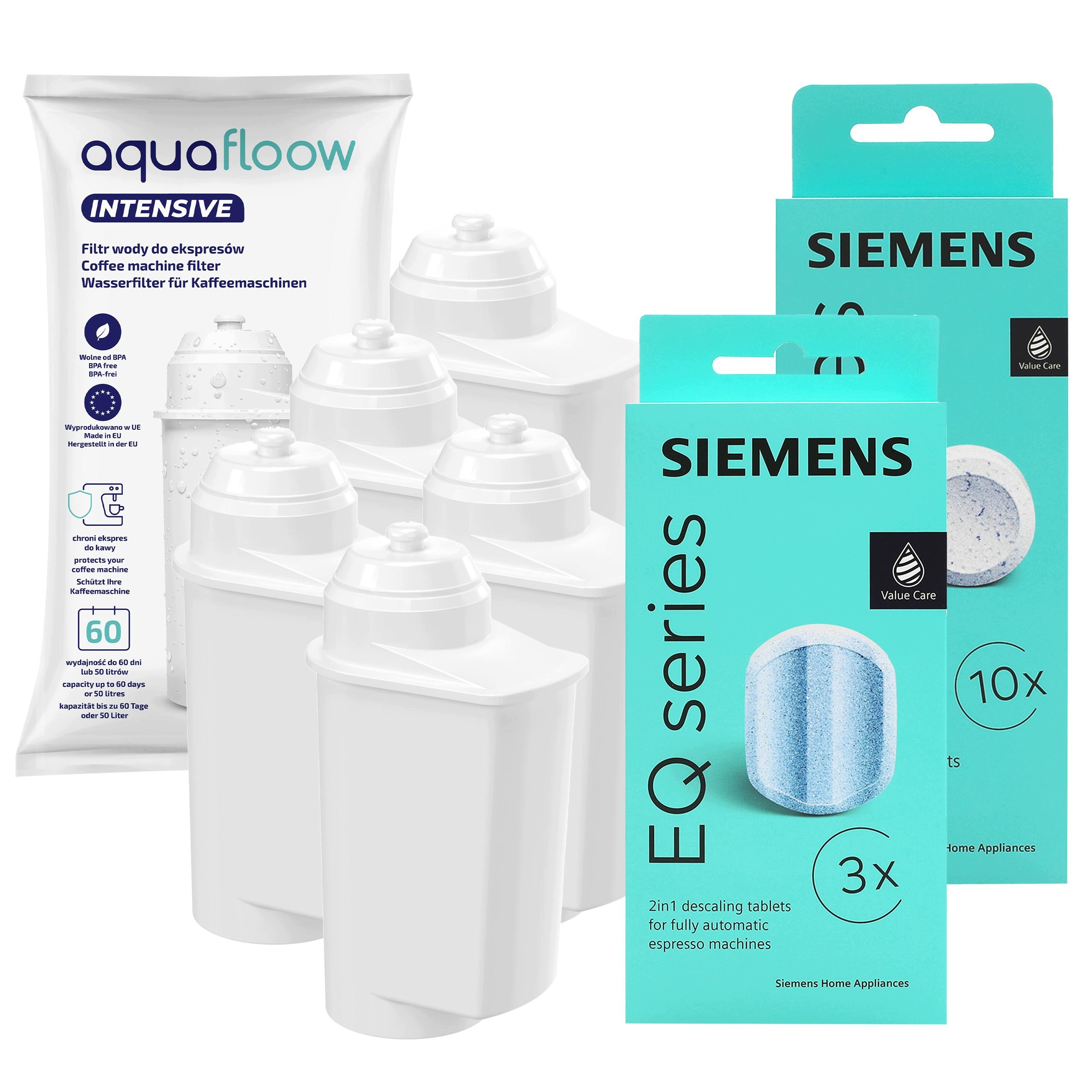 Odvápňovač pro kávovar, tablety 5x náhradní filtr pro kávovar Siemens