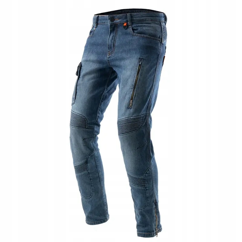 Motocyklové džínsy Rebelhorn Vandal Monolayer Washed Blue W34L32